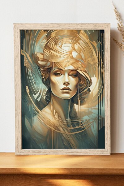 Luna Marissa Εικονογράφηση Γυναικεία αφίσα - Αφίσα ψηφιακής τέχνης από χοντρό...