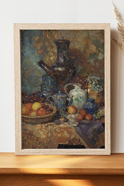 Luna Marissa Καλλιτεχνική αφίσα με φρούτα - Ψηφιακή αφίσα τέχνης από χοντρό χ...