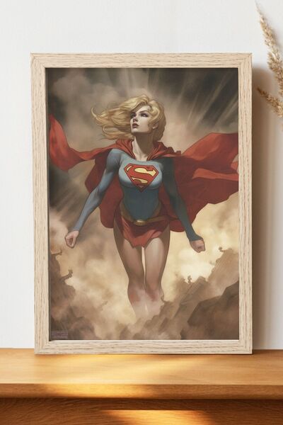 Luna Marissa Αφίσα Supergirl - Αφίσα ψηφιακής τέχνης από χοντρό χαρτί χωρίς π...