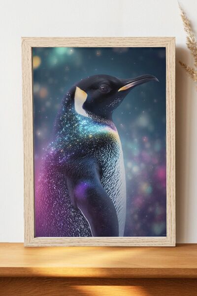 Luna Marissa Καλλιτεχνική αφίσα πιγκουίνων - Ψηφιακή αφίσα τέχνης από χοντρό ...