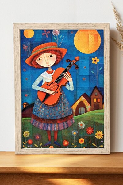 Luna Marissa Εικονογράφηση Αφίσα Χωριού - Αφίσα τοίχου από γυαλιστερό χαρτί χ...