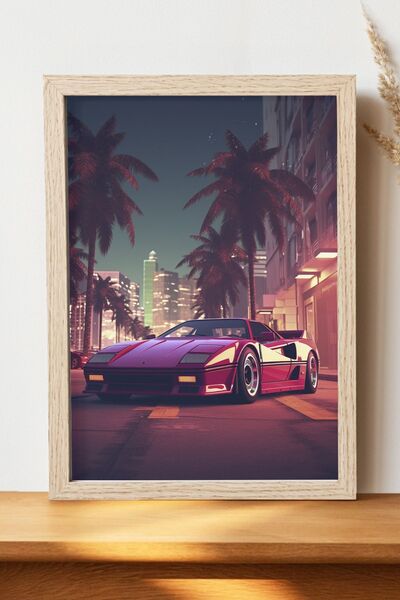 Luna Marissa Αφίσα GTA - Αφίσα αυτοκινήτου από γυαλιστερό χαρτί χωρίς πλαίσιο