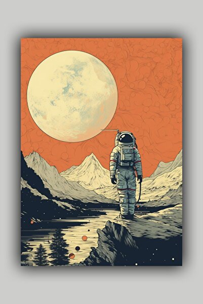 Luna Marissa Απλή αφίσα αστροναύτη χωρίς πλαίσιο τοίχου