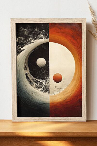 Luna Marissa Αφίσα Ying Yang - Αφίσα τοίχου από γυαλιστερό χαρτί χωρίς πλαίσιο