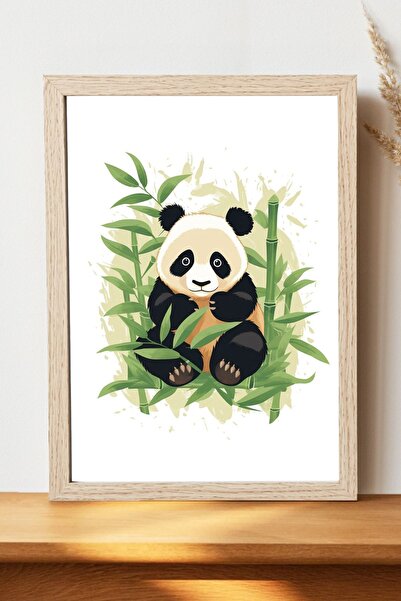 Luna Marissa Αφίσα Panda - Αφίσα τοίχου από γυαλιστερό χαρτί χωρίς πλαίσιο