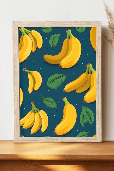 Luna Marissa Αφίσα μπανάνας - Αφίσα τοίχου από γυαλιστερό χαρτί χωρίς πλαίσιο