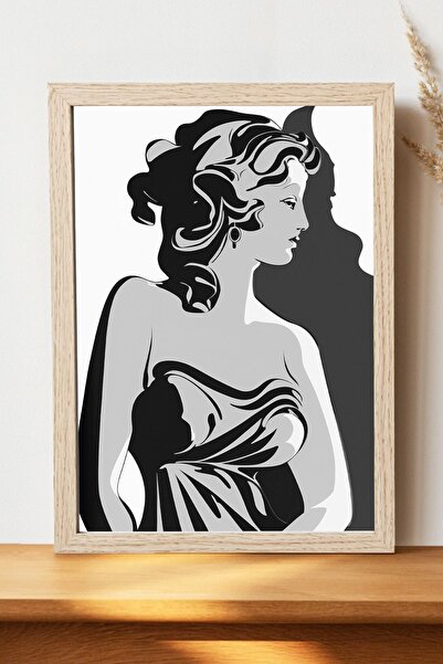 Luna Marissa Μίνιμαλιστική γυναικεία αφίσα - Χοντρό χαρτί χωρίς πλαίσιο, ψηφι...