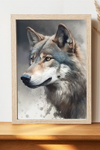 Luna Marissa Καλλιτεχνική αφίσα λύκου - Ψηφιακή αφίσα τέχνης χωρίς πλαίσιο