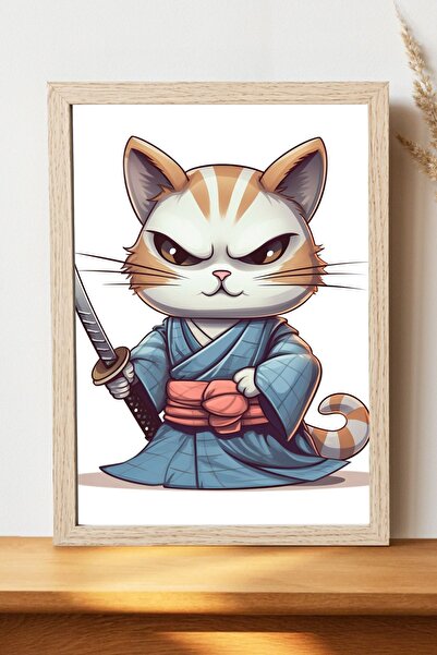 Luna Marissa Αφίσα γάτας - Αφίσα τοίχου από γυαλιστερό χαρτί χωρίς πλαίσιο