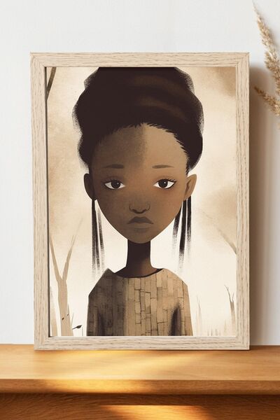 Luna Marissa Αφίσα Αφρικανής Γυναίκας - Αφίσα τοίχου από γυαλιστερό χαρτί χωρ...
