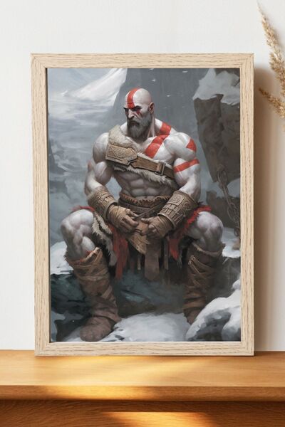 Luna Marissa Αφίσα Kratos - Αφίσα τοίχου από γυαλιστερό χαρτί χωρίς πλαίσιο