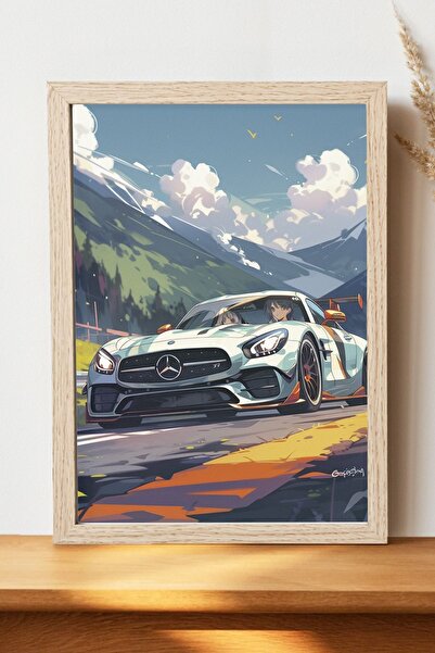 Luna Marissa Αφίσα Mercedes - Αφίσα αυτοκινήτου από γυαλιστερό χαρτί χωρίς πλ...