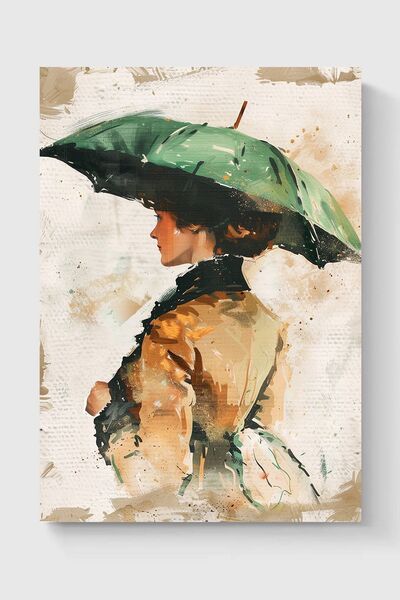 Luna Marissa Γυναικεία αφίσα με ομπρέλα - Μέσα από τον τοίχο χωρίς πλαίσιο