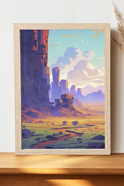 Luna Marissa Αφίσα τοπίων - Αφίσα τοίχου από γυαλιστερό χαρτί χωρίς πλαίσιο