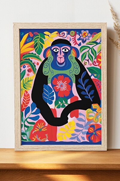 Luna Marissa Αφίσα στυλ σουρεαλισμού με μαϊμούς - Αφίσα τοίχου από γυαλιστερό...