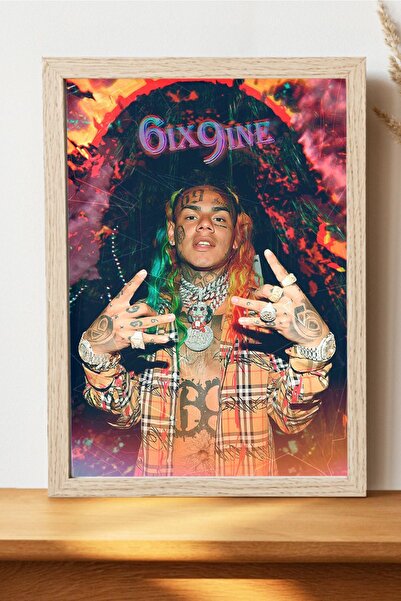 Luna Marissa 6ix9ine Poster - Çerçevesiz Kalın Kağıt Hiphop Poster