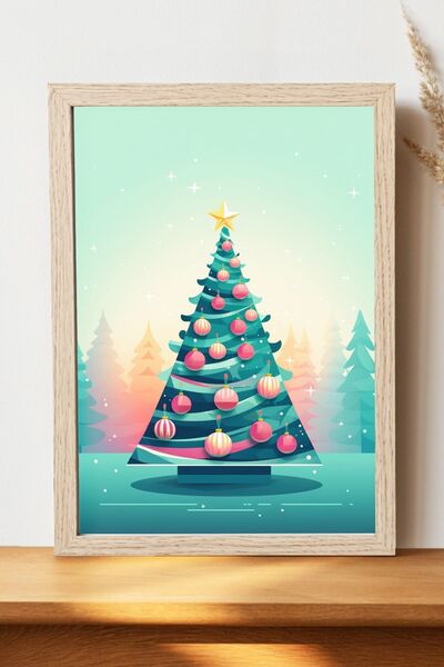 Luna Marissa Αφίσα Χριστουγεννιάτικου Δέντρου - Αφίσα τοίχου από γυαλιστερό χαρτί χωρίς πλαίσιο