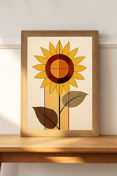 Luna Marissa Αφίσα ηλίανθου χωρίς πλαίσιο τοίχου