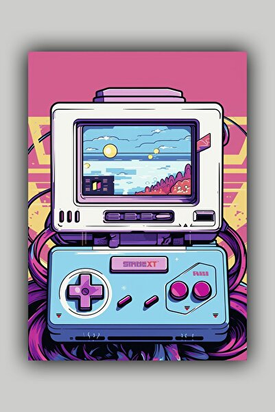 Luna Marissa Ρετρό αφίσα παιχνιδιών χωρίς πλαίσιο τοίχου