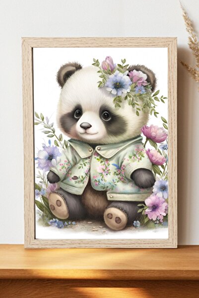 Luna Marissa Αφίσα Panda - Αφίσα τοίχου από γυαλιστερό χαρτί χωρίς πλαίσιο