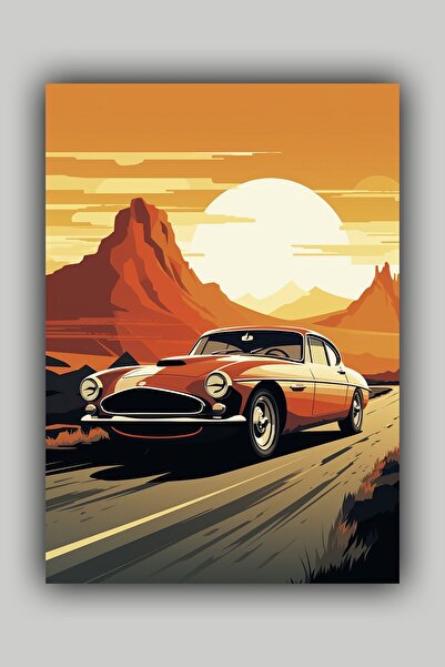 Luna Marissa Ρετρό αφίσα αυτοκινήτου χωρίς πλαίσιο τοίχου