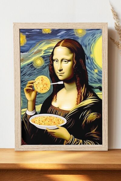 Luna Marissa Αφίσα Μόνα Λίζα του Βαν Γκογκ - Αφίσα τοίχου από γυαλιστερό χαρτ...