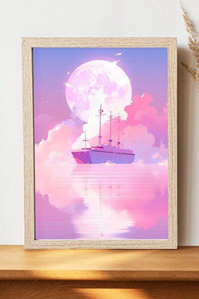 Luna Marissa Αφίσα τοπίων - Αφίσα τοίχου από γυαλιστερό χαρτί χωρίς πλαίσιο
