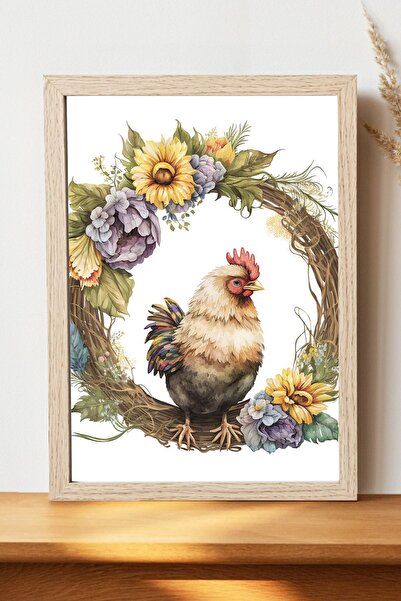 Luna Marissa Αφίσα κοτόπουλου - Αφίσα τοίχου από γυαλιστερό χαρτί χωρίς πλαίσιο