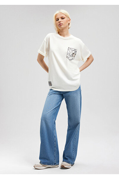 Mavi Tasmanian Devil Printed White T-Shirt Oversize / Wide Cut1612263-80194