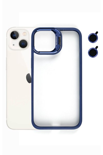 Tech&bello accessories Apple iPhone 14 Case with Camera Stand + Lens Protecto...
