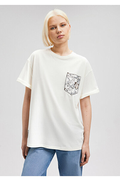 Mavi Tasmanian Devil Printed White T-Shirt Oversize / Wide Cut1612263-80194