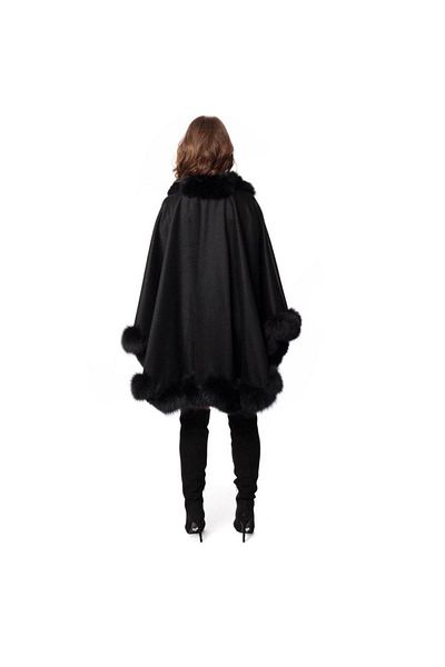 janbely Black Poncho