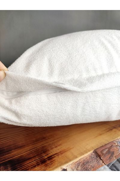 COLLESSİA Set of 2 Waterproof 100% Cotton Pillow Mattresses