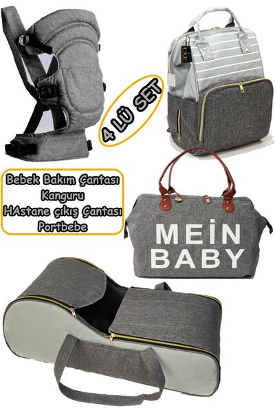 USF Çift Yönlü Bebek Taşıma Kanguru Portbebe Ana Kucağı Bebek Bakım Çantası H...