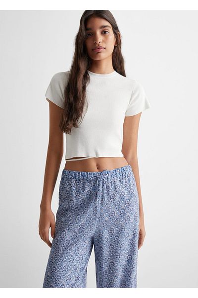 Mango Teen Dark Blue Pants for Kids