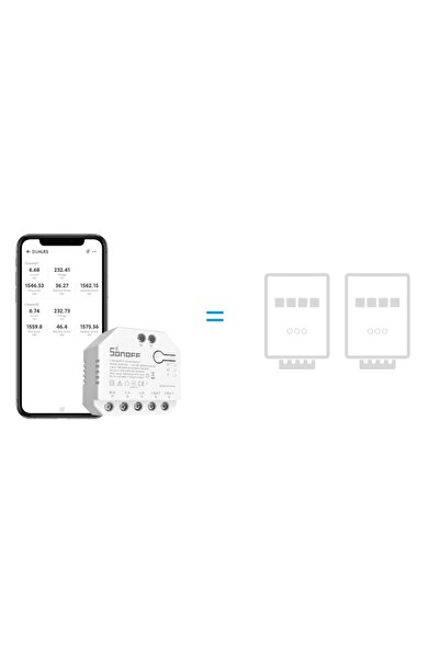 Sonoff Dualr3 Çift Yönlü Wifi Dual Röle Kartı