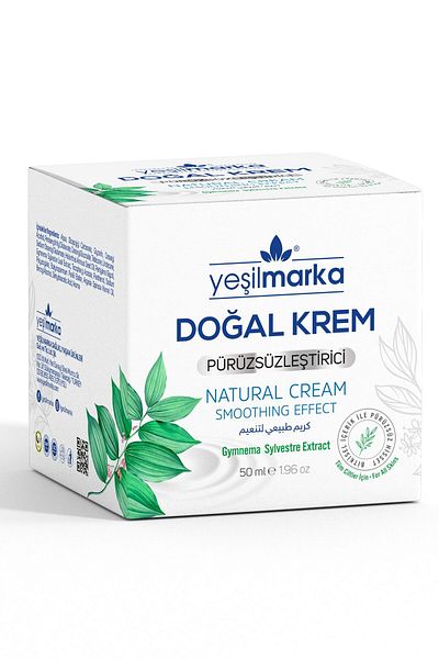 yeşilmarka Natural Smoothing Cream - Vegan and Organic Content, Fast Absorption