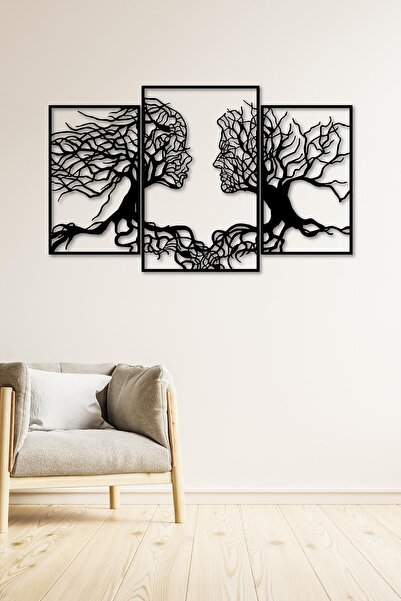 Doreline Doreart Love Tree Metal Duvar Tablosu, Ev Ofis Duvar Panosu
