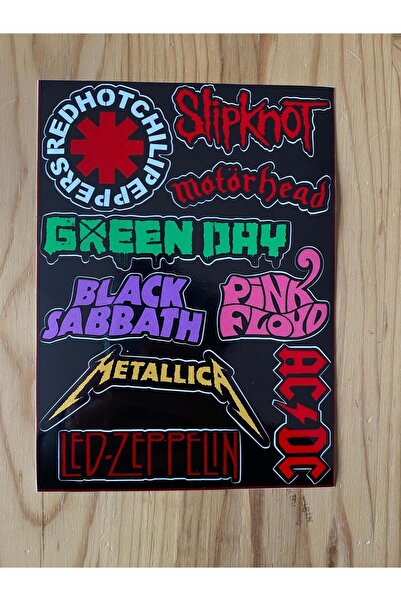 icase ملصق ميتاليكا بينك فلويد ACDC Slipknot Green Day Led Zeppelin