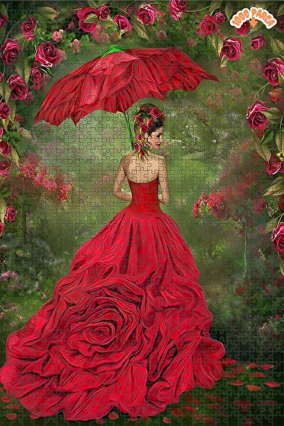 Teona Ahşap Gül Hayat Kızı Dekoratif Çift Katlı Çerçeveli Asılabilir Ahşap Pu...