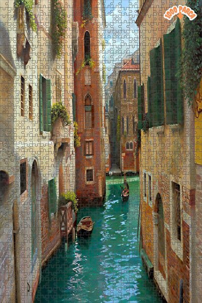 Teona Ahşap Venedik, İtalya Dekoratif Çift Katlı Çerçeveli Asılabilir Ahşap P...