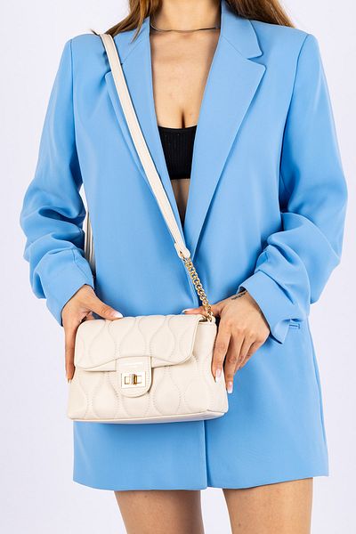 Getcho Γυναικεία καπιτονέ τσάντα David Jones Kumaga - CM6700F Τσάντα ώμου χιαστί