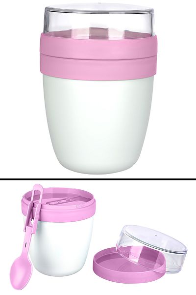 Emofom Mixmego 650ml Muesli Container - Yogurt and Oat Storage, Nutrition Convenient