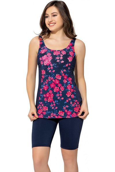 Argisa Tights Kini Patterned Shorts Tankini 5532 Patterned Navy Blue