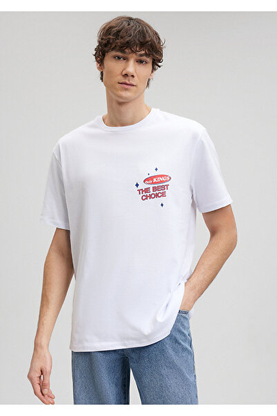 Mavi Bela majica sa najboljim izborom, širokog kroja / udoban kroj 0612073-620