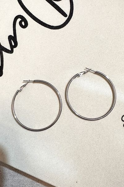 Okko Store Steel Hoop Earrings