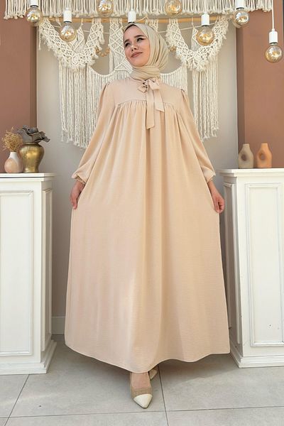 Bym Fashion Πέτρινο μητρικό φόρεμα με μωρό 3896