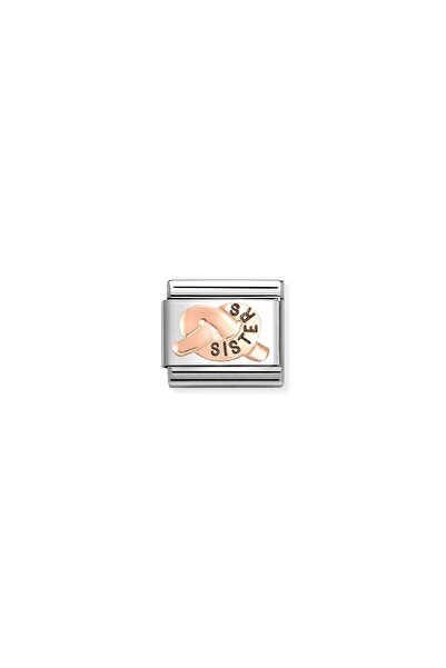 NOMİNATİON Composable Classic , Link , Icon Symbol, Stainless Steel / 9K Rose...
