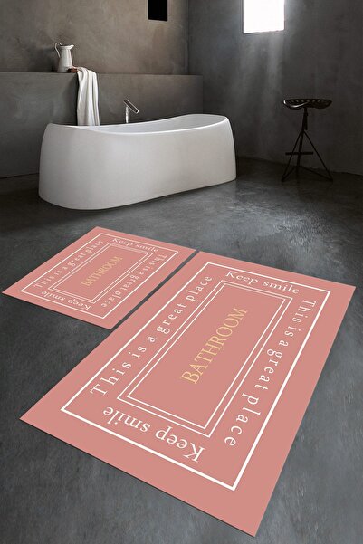 Napoli Home Set de toaletă digital cu imprimeu anti-alunecare, lavabil, pentr...