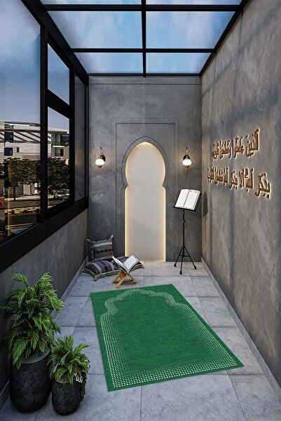 Napoli Home Dijital Baskılı Kaymaz Yıkanabilir (70x130) Hediyelik Namazlık Se...